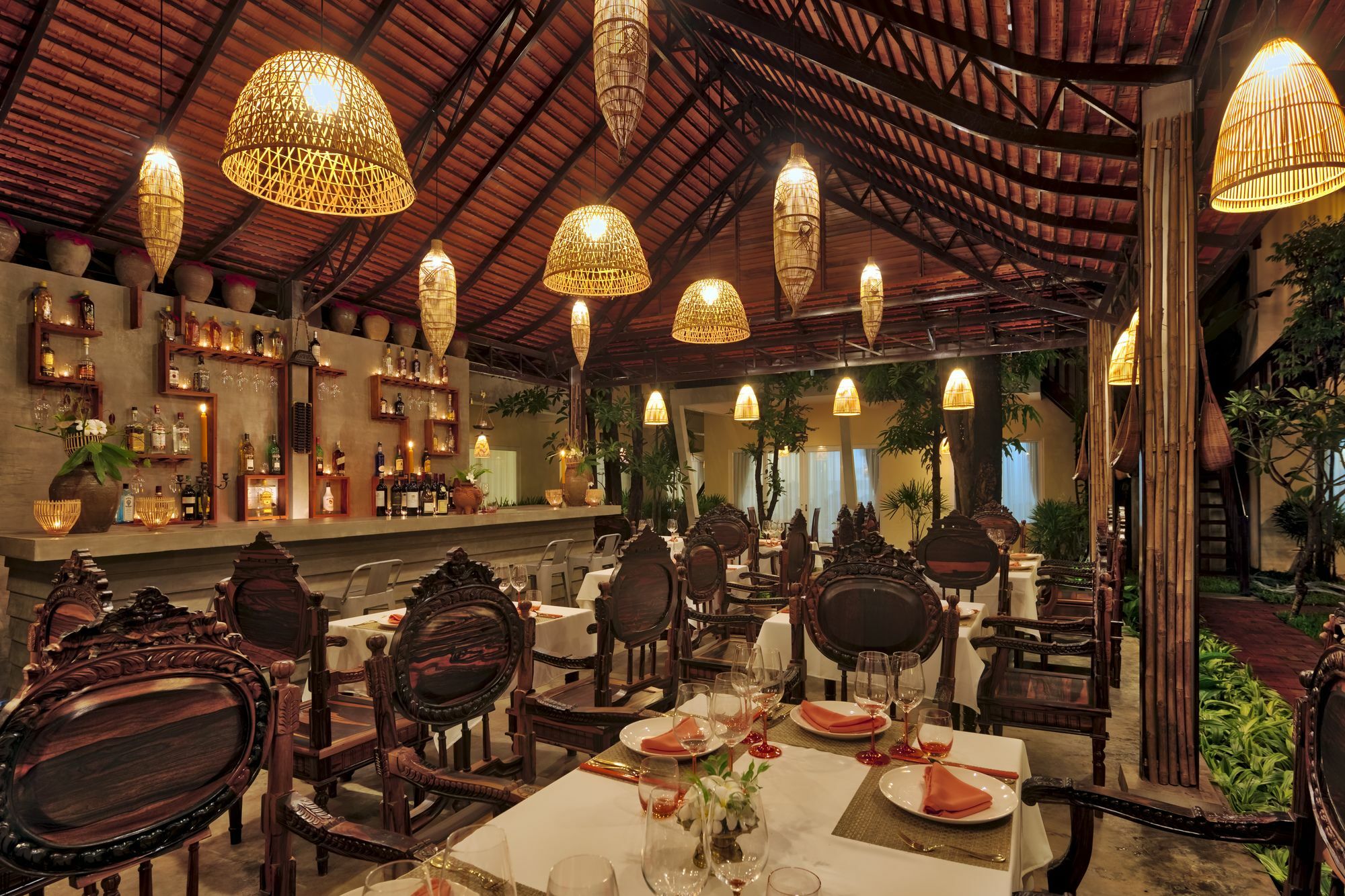 Mane Village Suites Siem Reap Exterior foto The interior of the restaurant